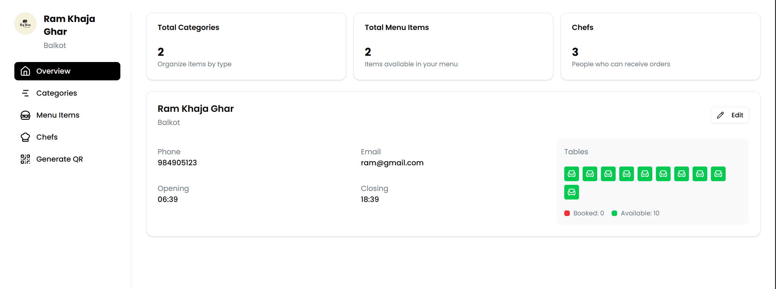 Scan and Dine screenshot 1